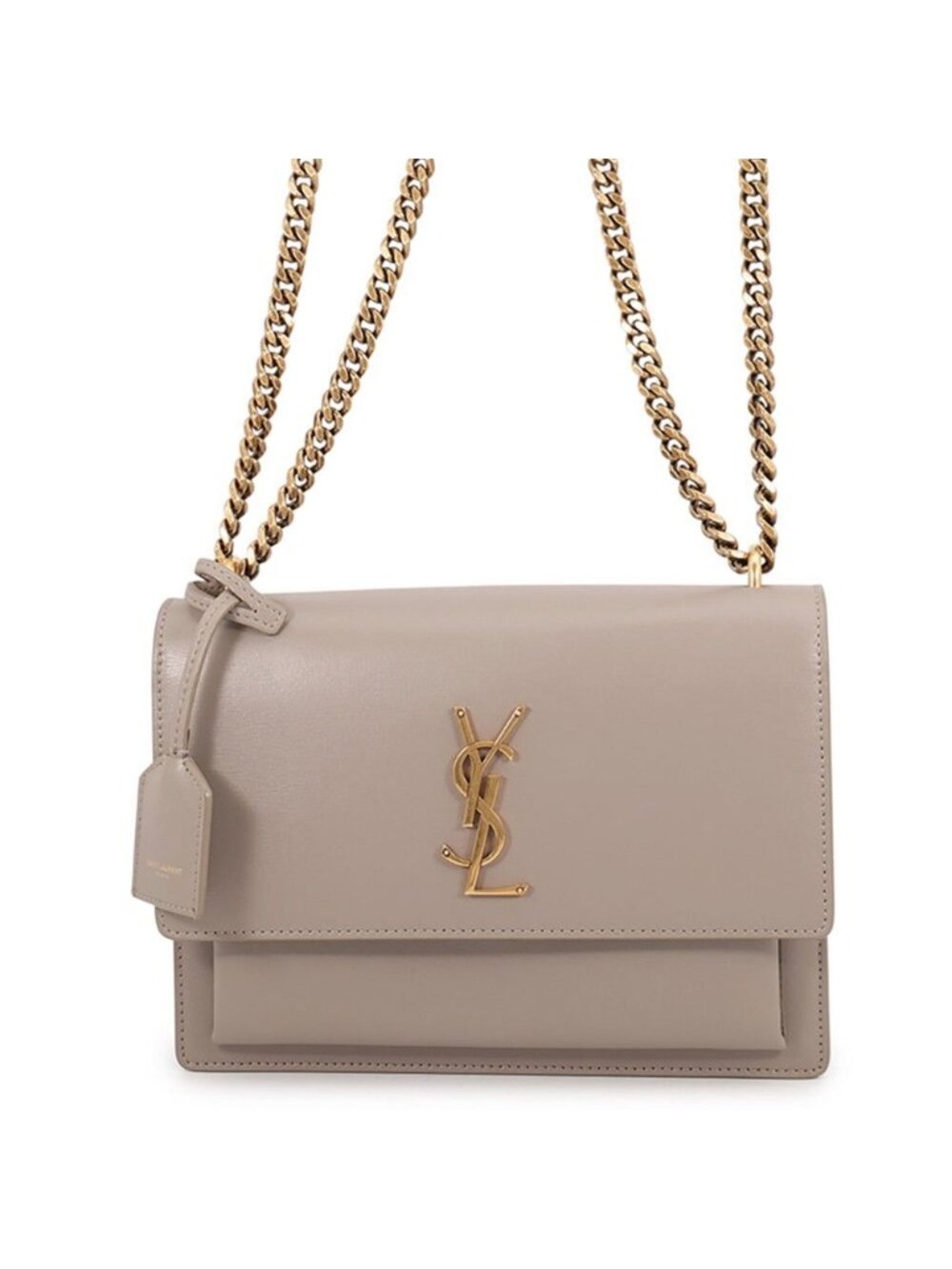 Saint Laurent Paris Chain Shoulder Bag Sunset